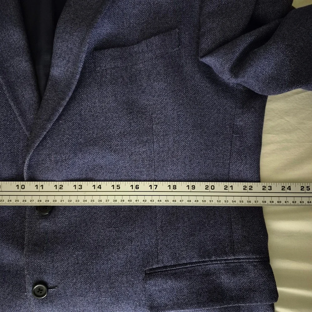 Tallia Uomo E. Thomas Silk Linen Wool Purple Textured Blazer Sport Coat Mens 48R